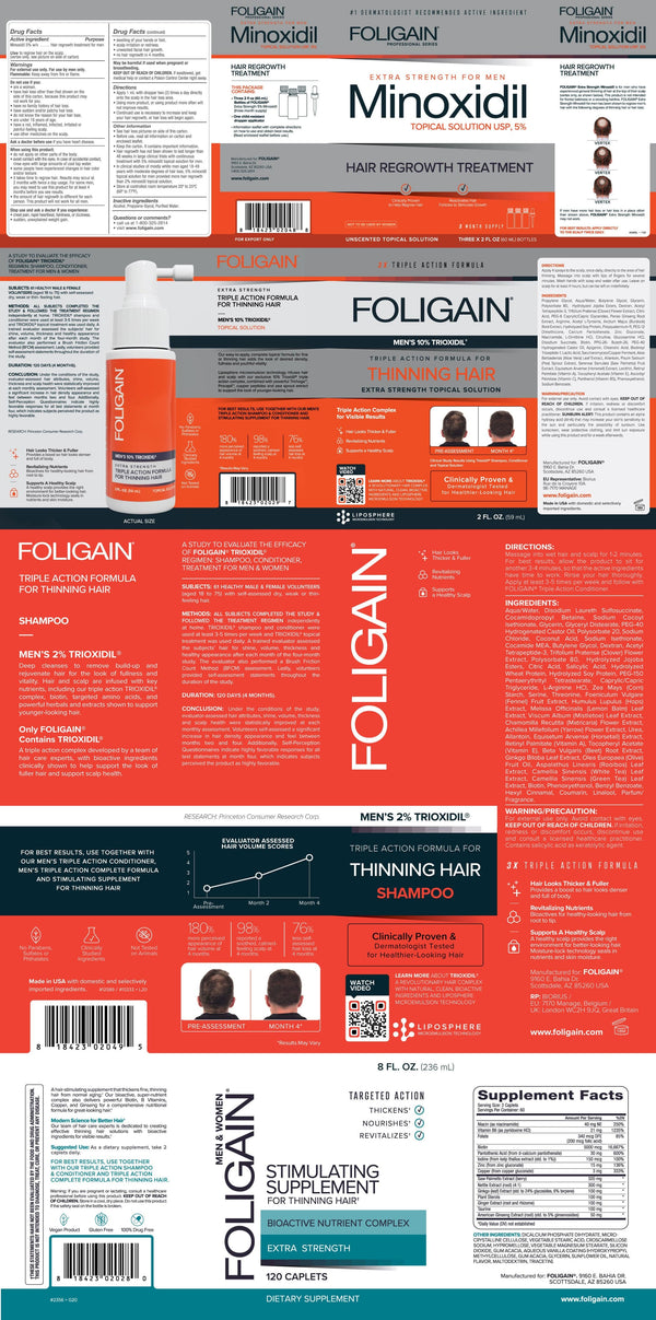 FOLIGAIN Mens's Hair Regrowth Kit - FOLIGAIN EU