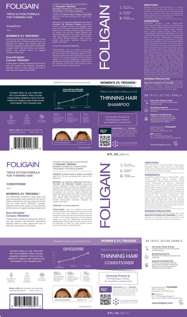 FOLIGAIN Women's Hair Regrowth Kit - FOLIGAIN EU