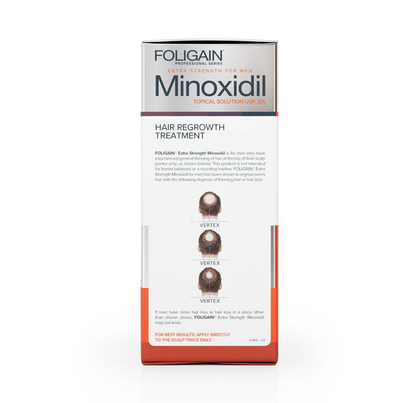 Προμήθεια 12 μηνών FOLIGAIN Minoxidil 5% Θεραπεία Αναγέννησης Μαλλιών για Άντρες