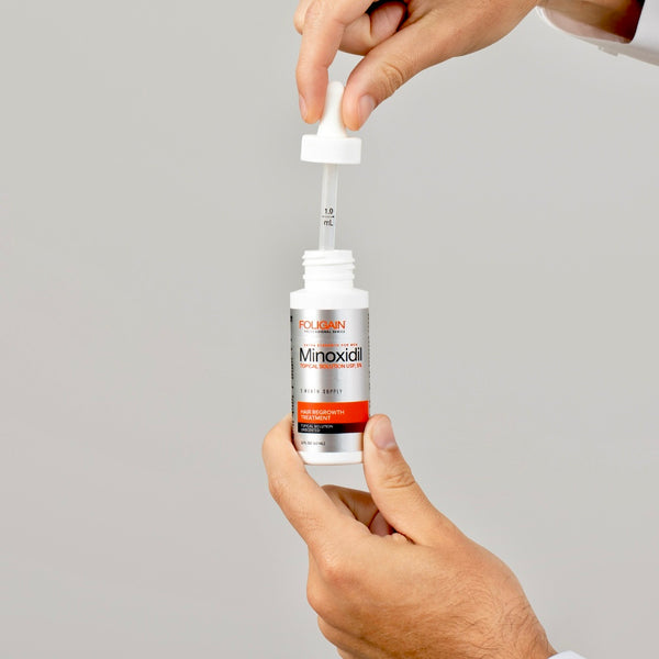 Προμήθεια 12 μηνών FOLIGAIN Minoxidil 5% Θεραπεία Αναγέννησης Μαλλιών για Άντρες