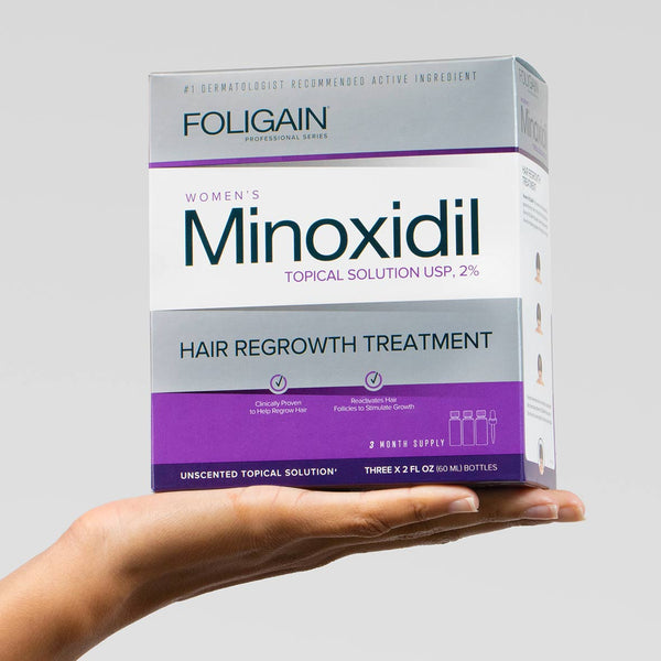 FOLIGAIN Minoxidil 2% Θεραπεία Αναγέννησης Μαλλιών για Γυναίκες